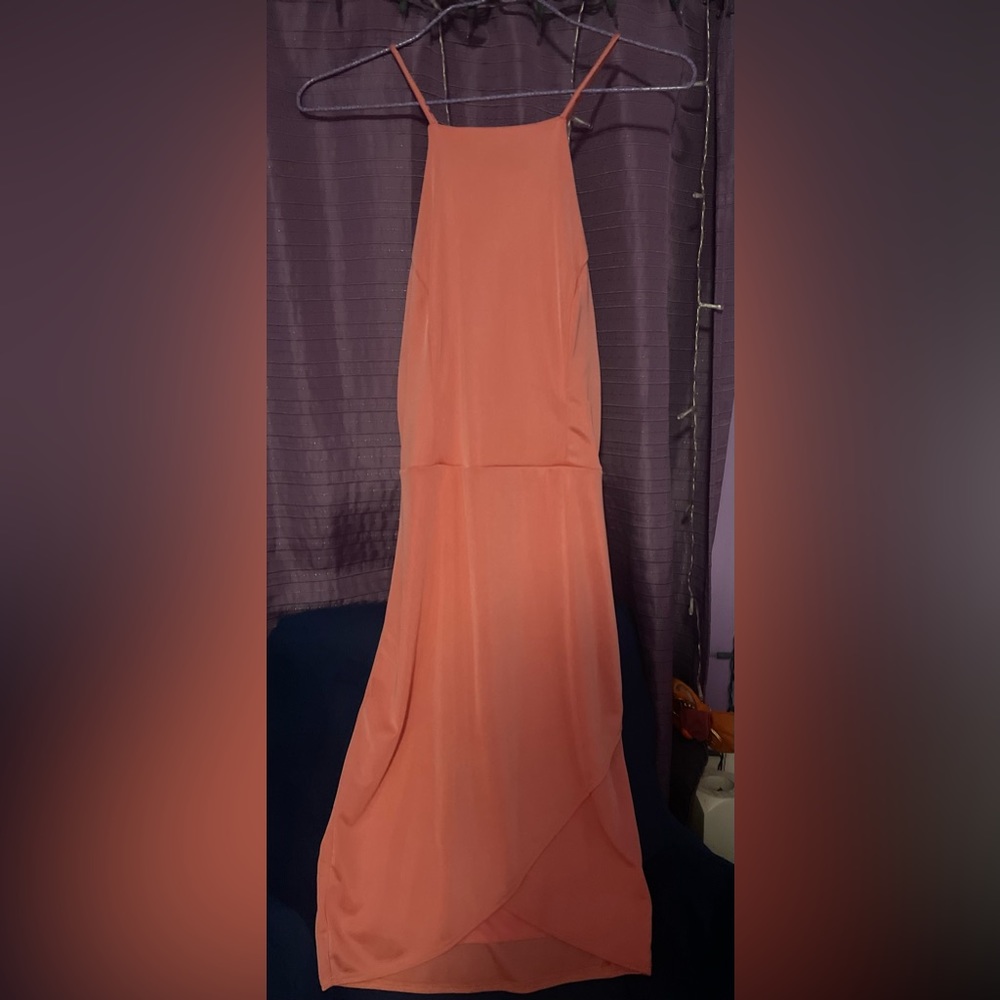 Charlotte Russe form fitted coral dress size small. Never worn